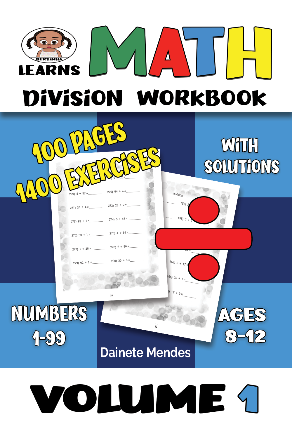 Math | Division Workbook Vol 1 | Physical Version | Bertinha